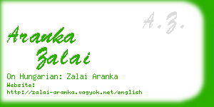 aranka zalai business card